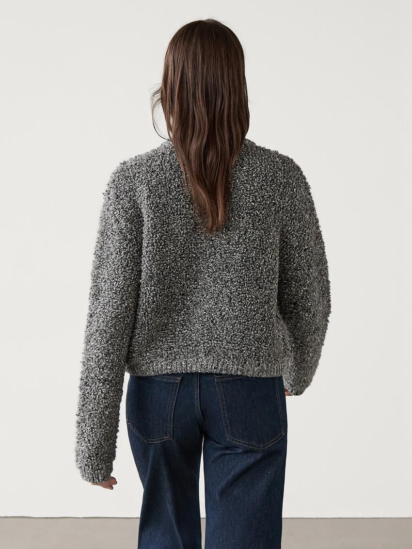 Massimo Dutti Alpaca Blend With Button Detail Women Cardigan Grey | US-EY6907248