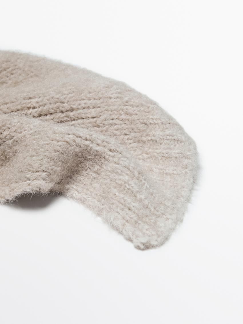 Massimo Dutti Alpaca Blend Women Scarf Cream | US-LE4865201