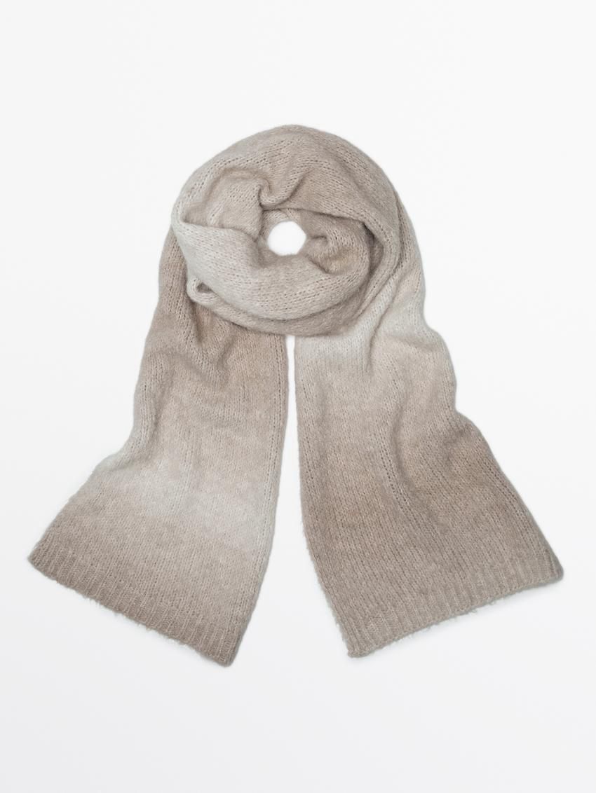 Massimo Dutti Alpaca Blend Women Scarf Cream | US-LE4865201
