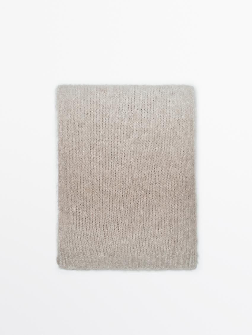 Massimo Dutti Alpaca Blend Women Scarf Cream | US-LE4865201