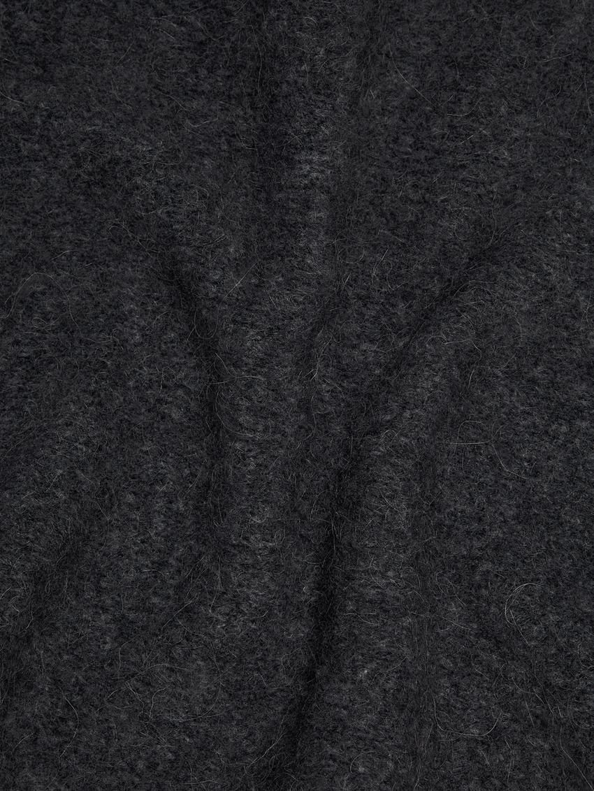 Massimo Dutti Alpaca Blend Women Scarf Dark Grey | US-BI9032856