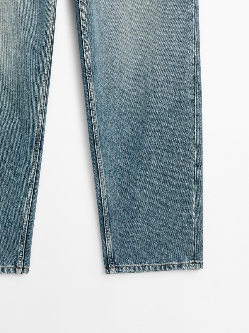 Massimo Dutti Barrel Fit Women Jeans Blue | US-WY2493568