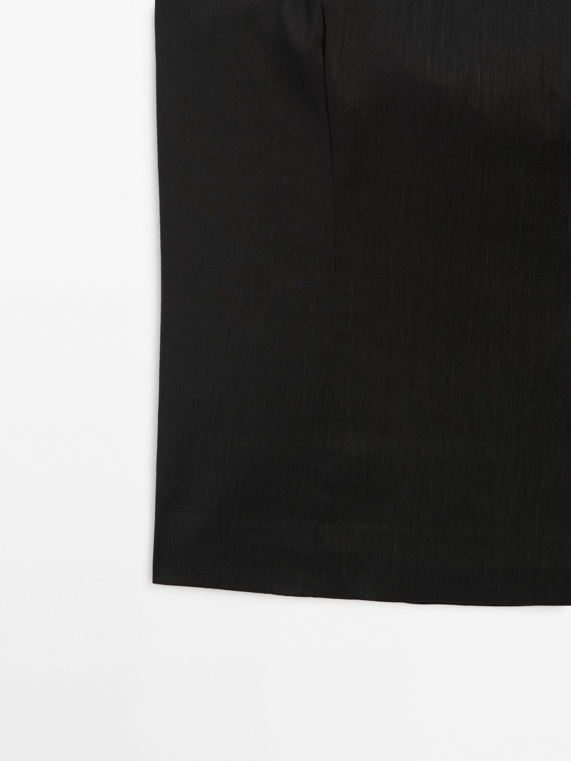 Massimo Dutti Black Strapless Women Top Black | US-PV8019436