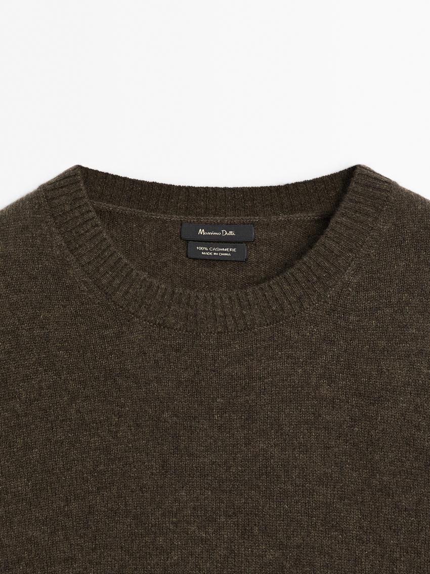 Massimo Dutti Cashmere Knitted Women Jumpers Dark Khaki | US-HX8036251