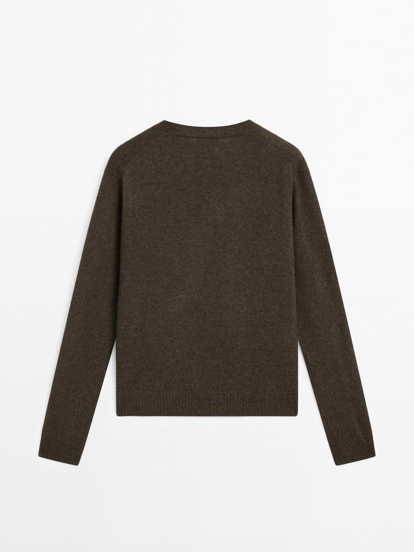 Massimo Dutti Cashmere Knitted Women Jumpers Dark Khaki | US-HX8036251