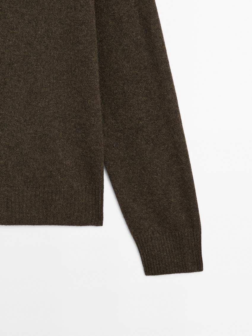 Massimo Dutti Cashmere Knitted Women Jumpers Dark Khaki | US-HX8036251