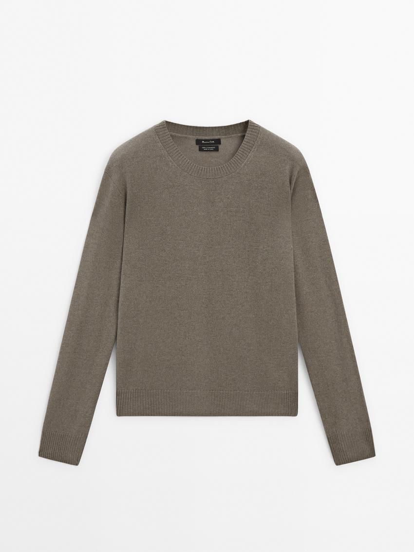 Massimo Dutti Cashmere Knitted Women Jumpers Khaki | US-RX3814629