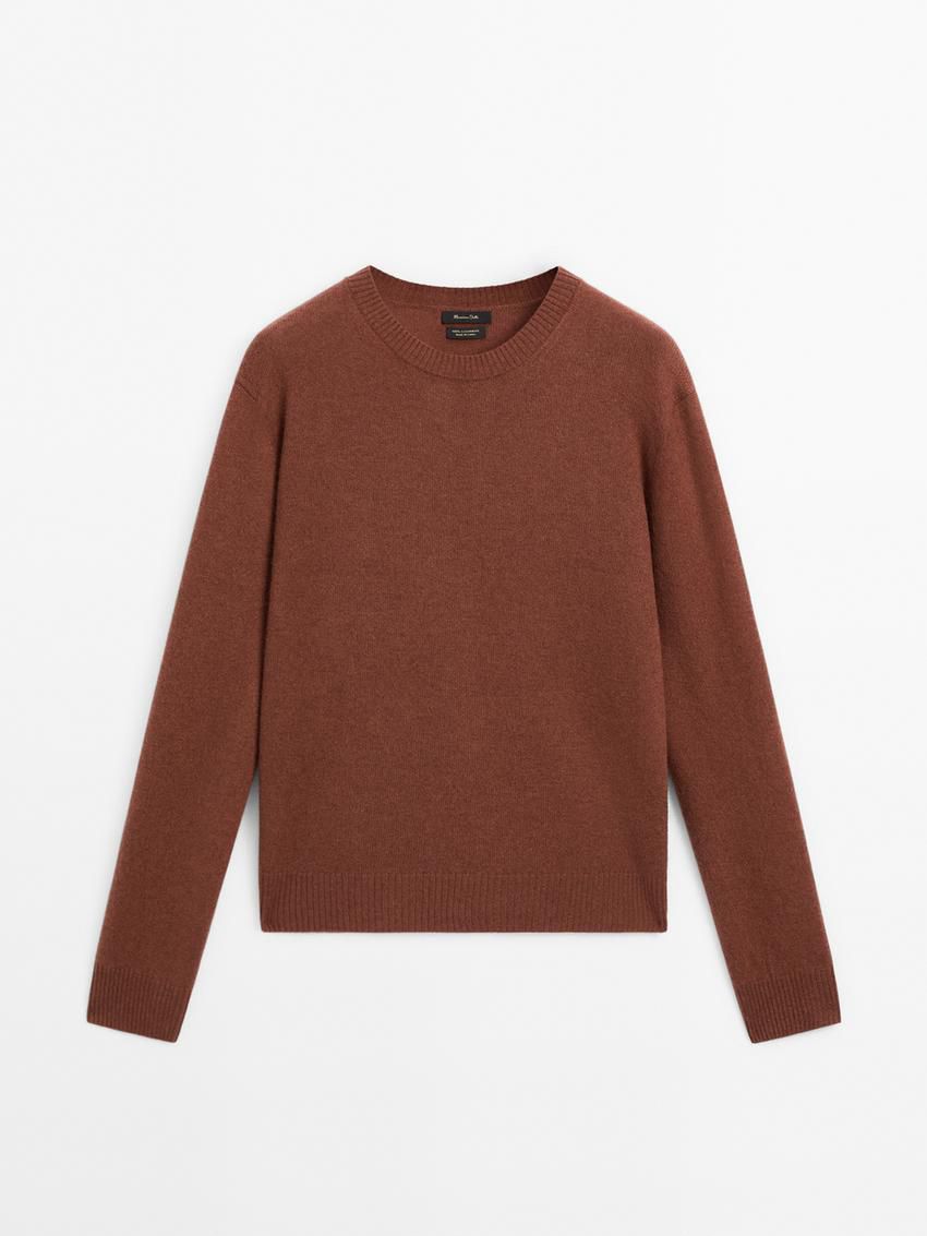 Massimo Dutti Cashmere Knitted Women Jumpers Orange Brown | US-AE3984725
