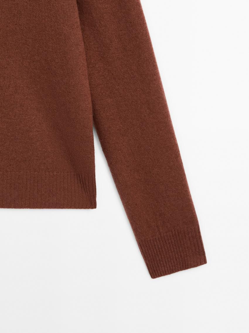 Massimo Dutti Cashmere Knitted Women Jumpers Orange Brown | US-AE3984725