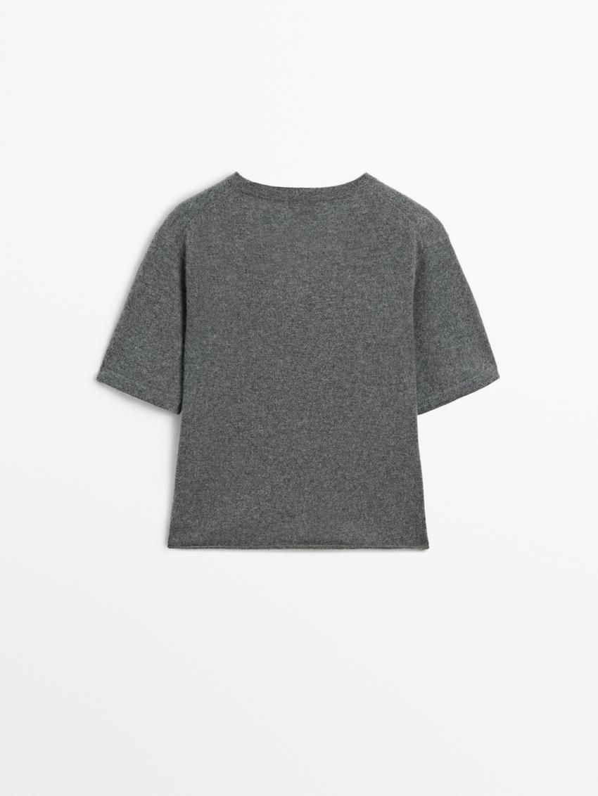 Massimo Dutti Cashmere With Flecked Detail Women Sweater Grey | US-AK7496812