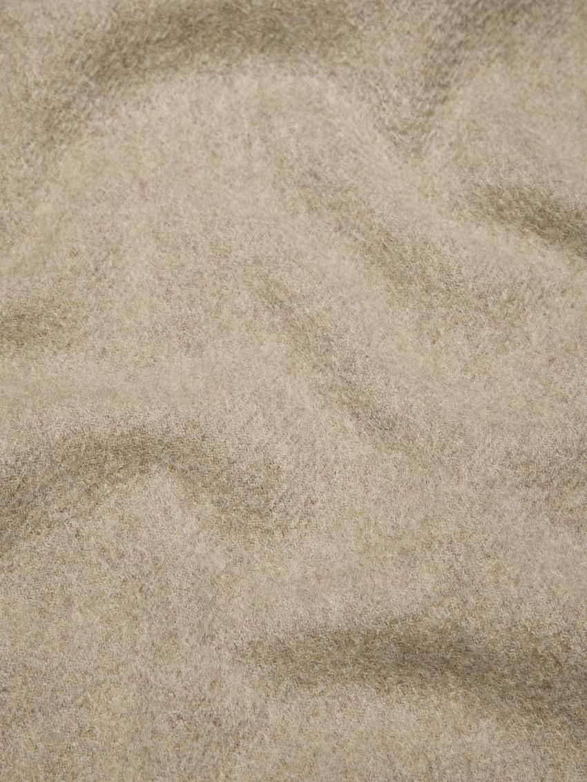 Massimo Dutti Cashmere With Fringing Women Scarf Beige | US-OW8413762