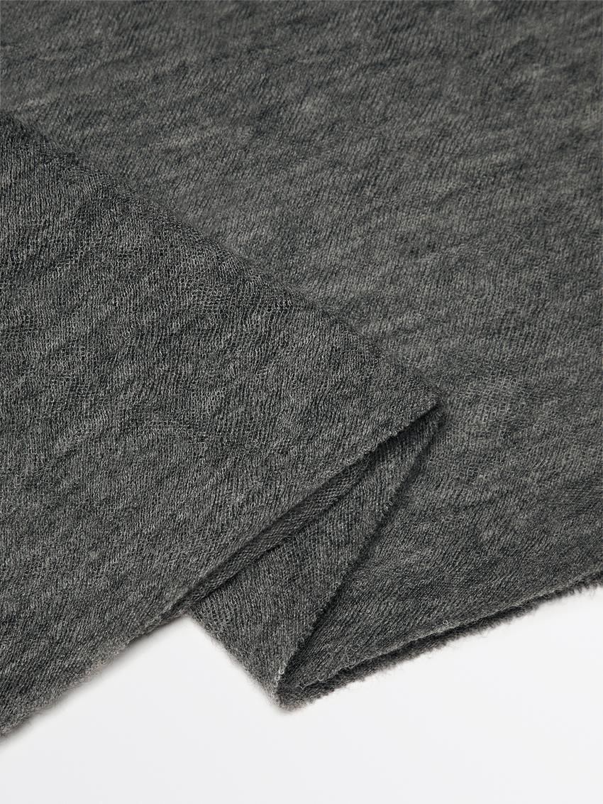 Massimo Dutti Cashmere With Melange Detail Women Scarf Grey | US-AZ3746028