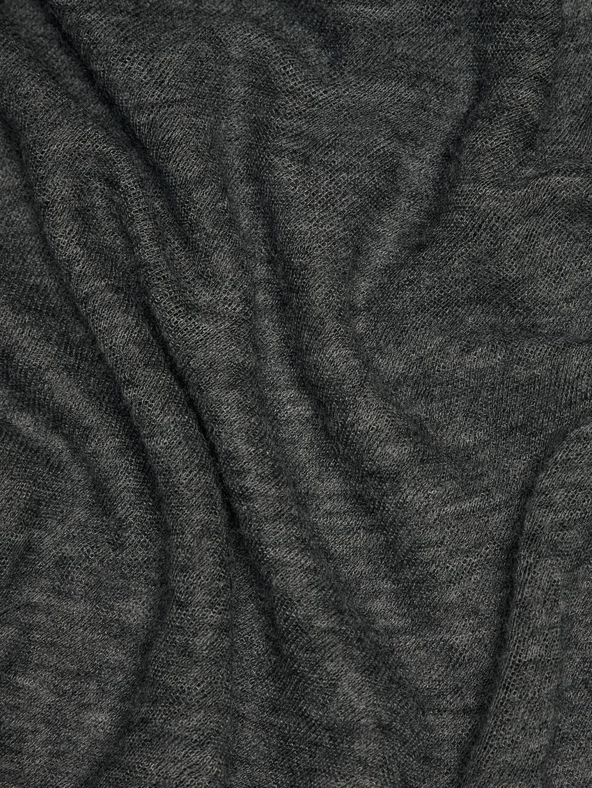 Massimo Dutti Cashmere With Melange Detail Women Scarf Grey | US-AZ3746028