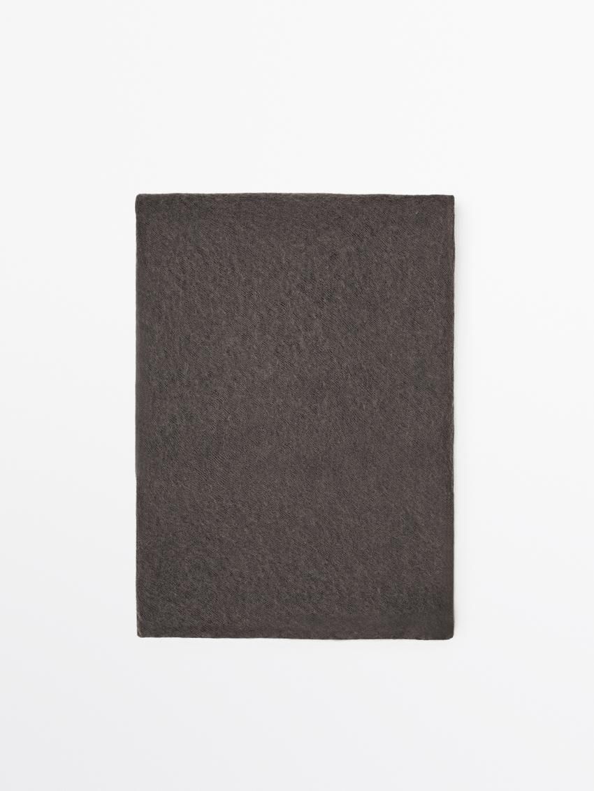 Massimo Dutti Cashmere With Melange Detail Women Scarf Brown Grey | US-DY1520684