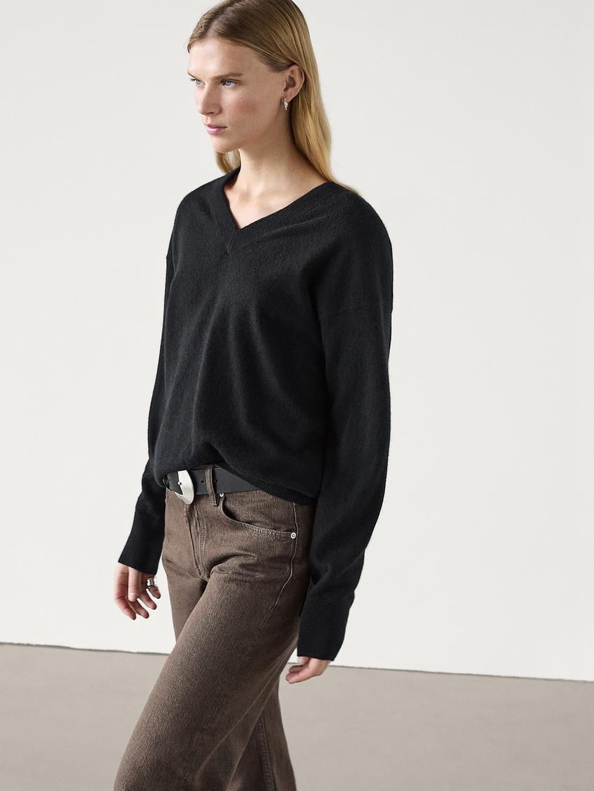 Massimo Dutti Cashmere Women Jumpers Black | US-PA8374601