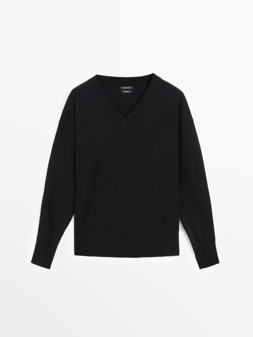 Massimo Dutti Cashmere Women Jumpers Black | US-PA8374601