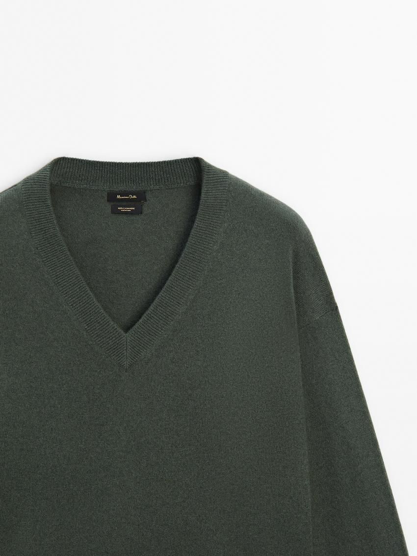 Massimo Dutti Cashmere Women Jumpers Dark Green | US-UA4752398
