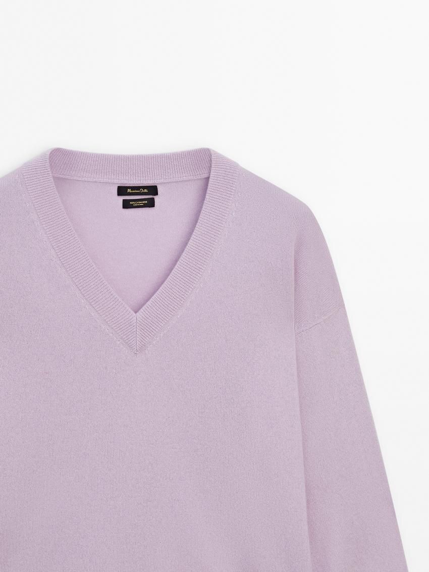 Massimo Dutti Cashmere Women Jumpers Light Purple | US-VG2471635