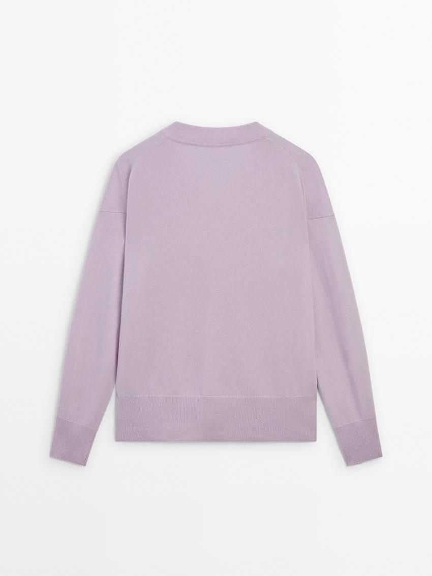 Massimo Dutti Cashmere Women Jumpers Light Purple | US-VG2471635