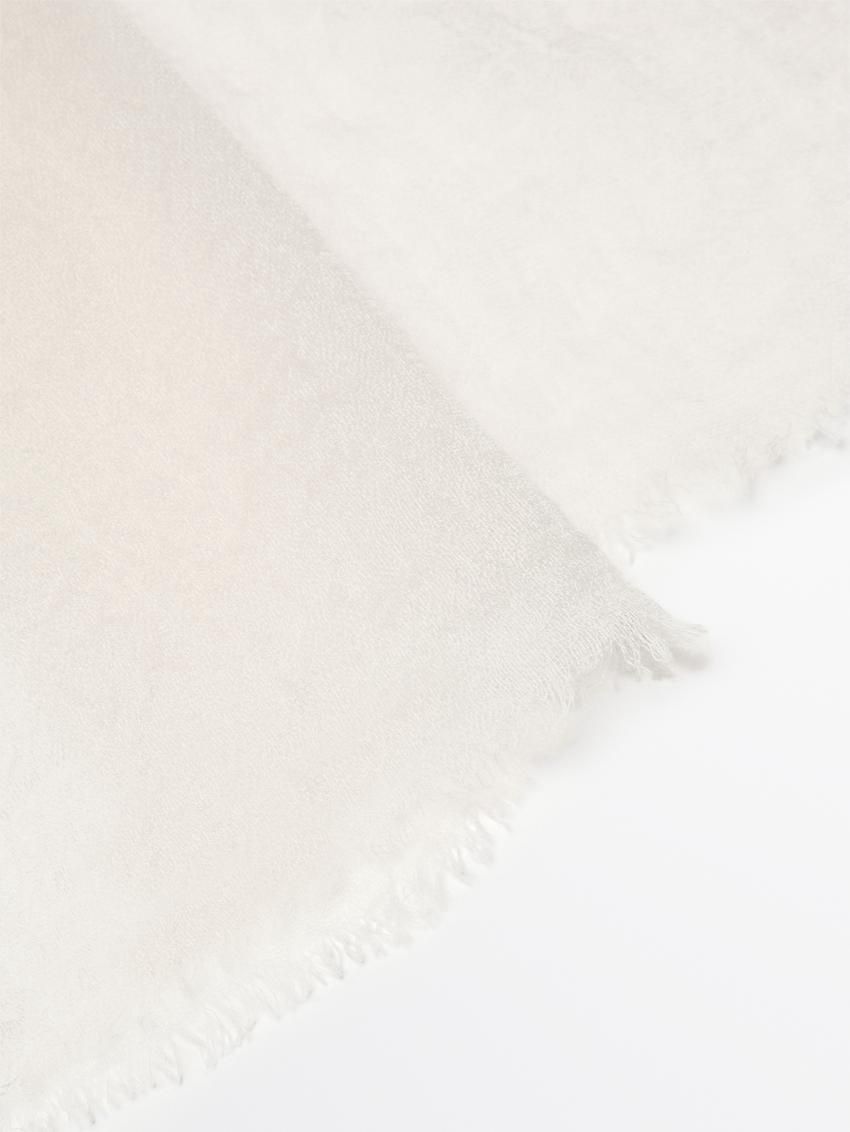 Massimo Dutti Cashmere Women Scarf Cream | US-YX1658702