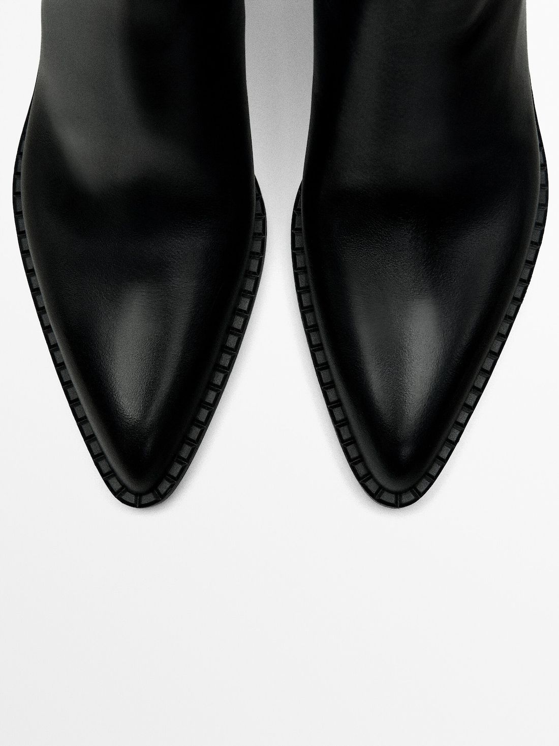 Massimo Dutti Chunky Heel Women Ankle Boots Black | US-CE6207843