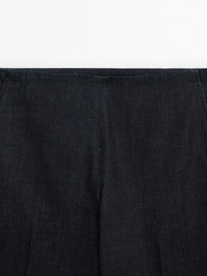 Massimo Dutti Cotton Blend Slim Fit Women Jeans Black | US-BK7630912