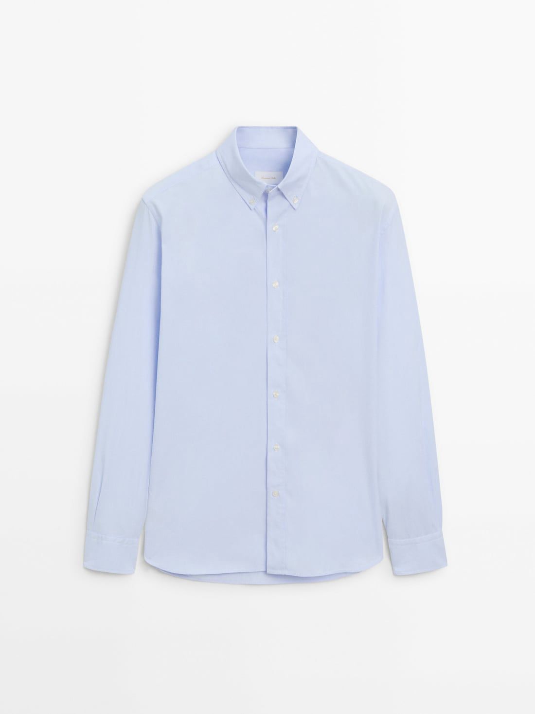 Massimo Dutti Cotton Striped Men Shirts Blue | US-KR0658417
