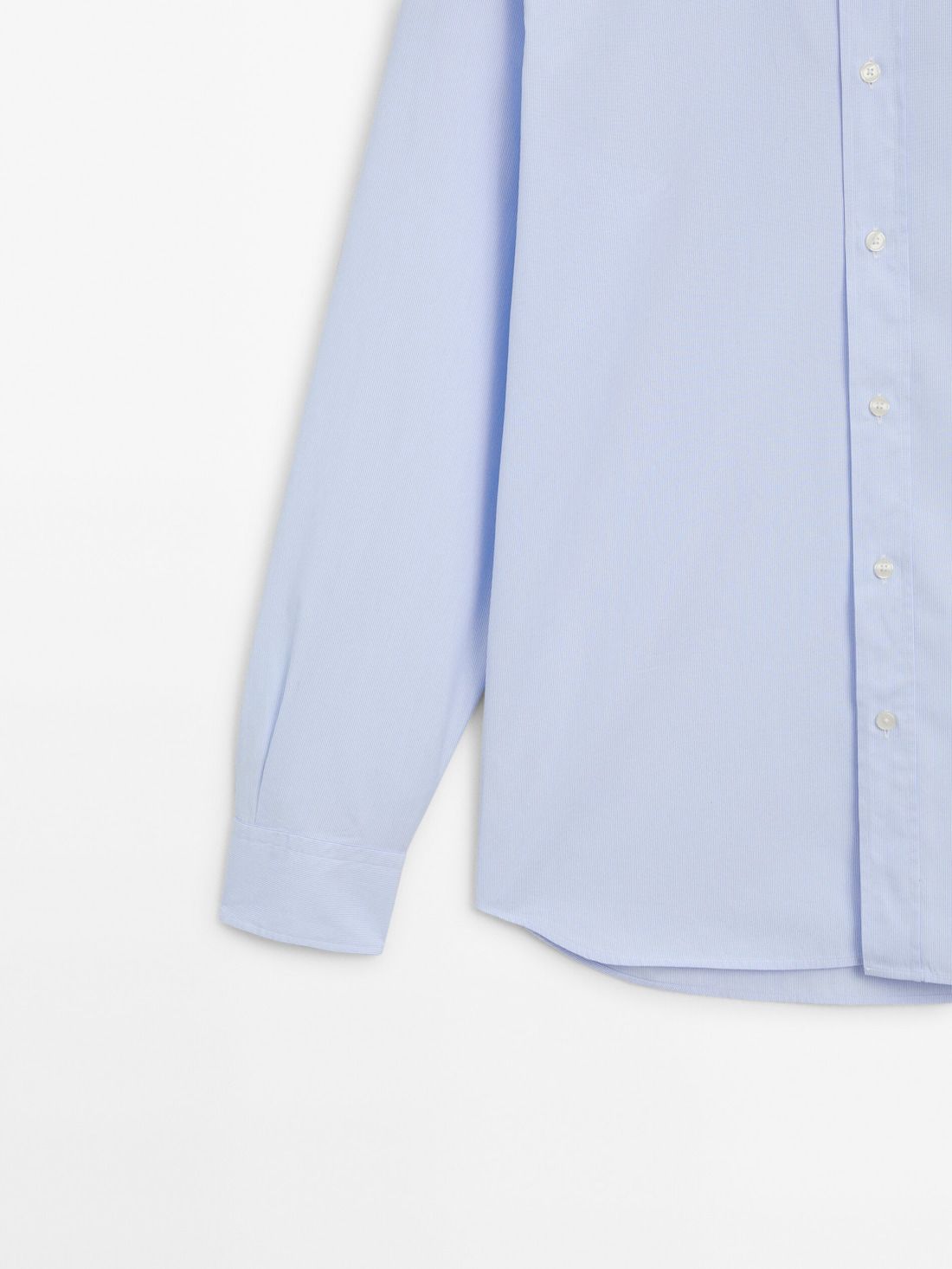 Massimo Dutti Cotton Striped Men Shirts Blue | US-KR0658417