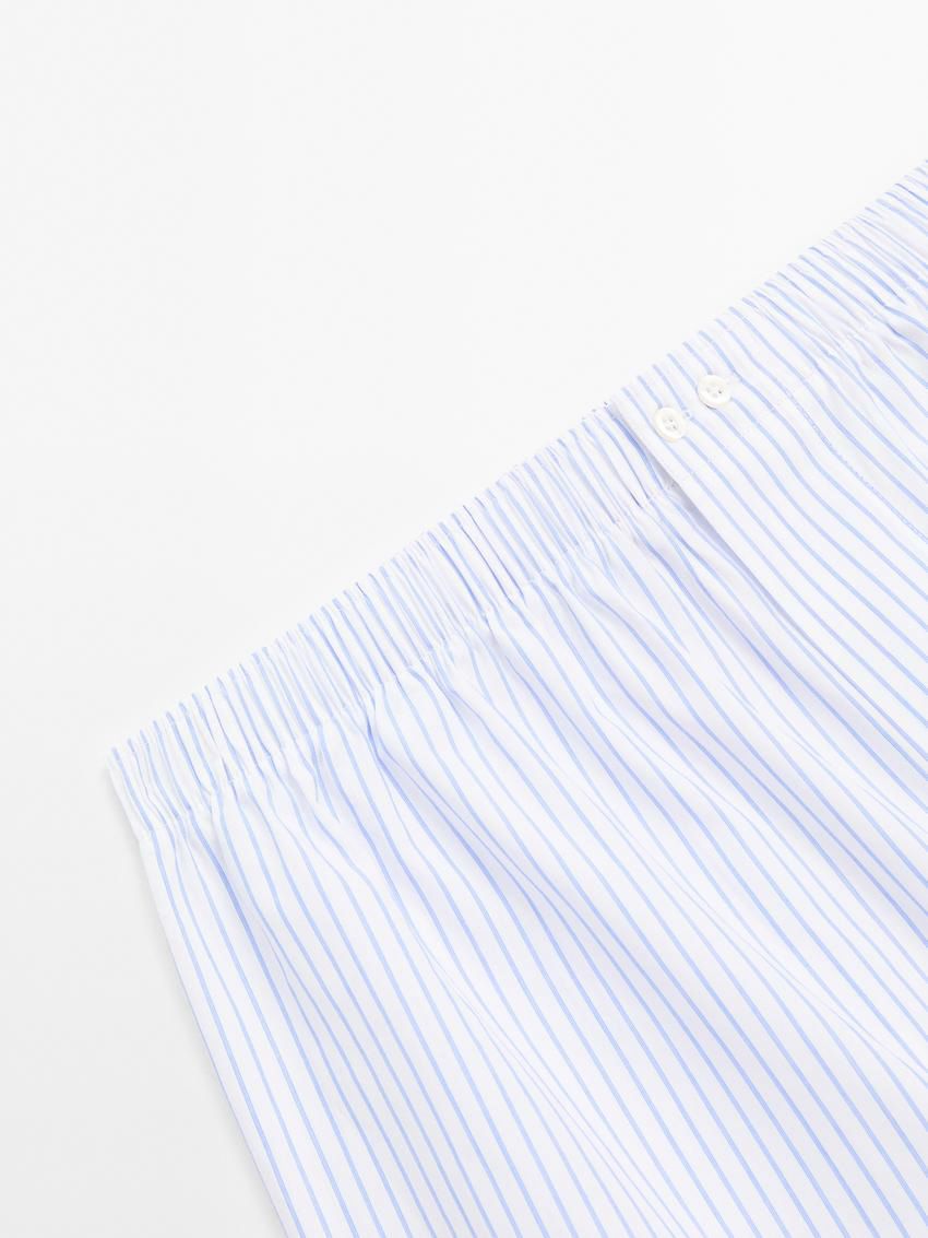 Massimo Dutti Cotton Striped Men Underwear White | US-MC4387156