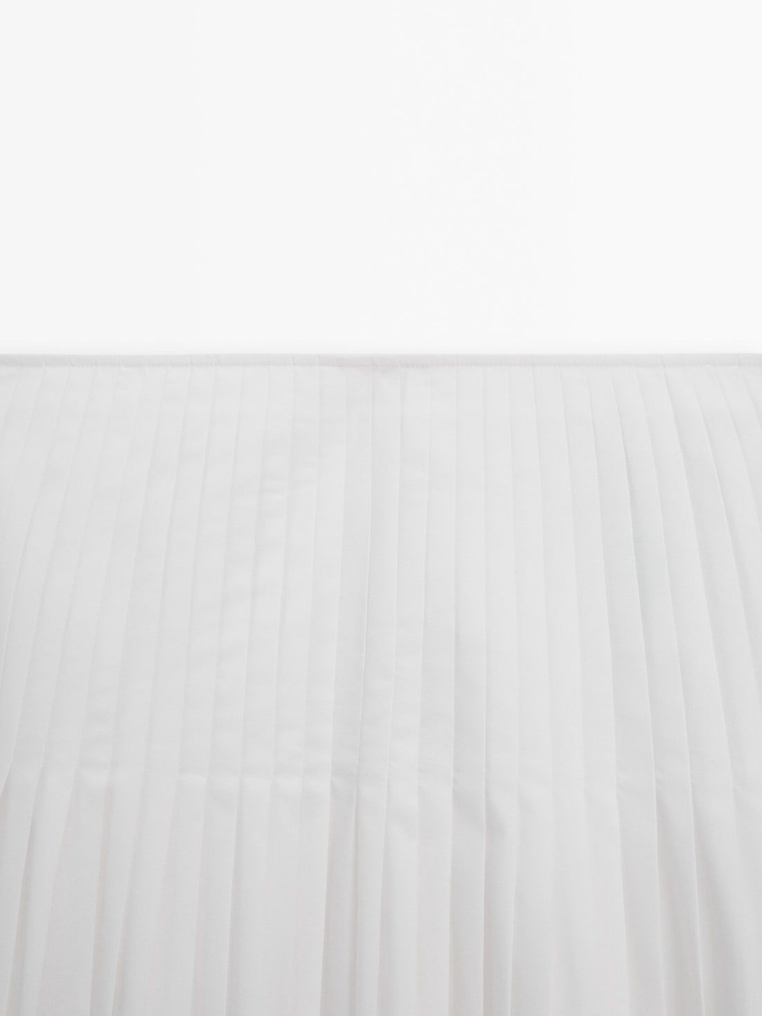 Massimo Dutti Flared Pleated Women Skirts White | US-GA5208694