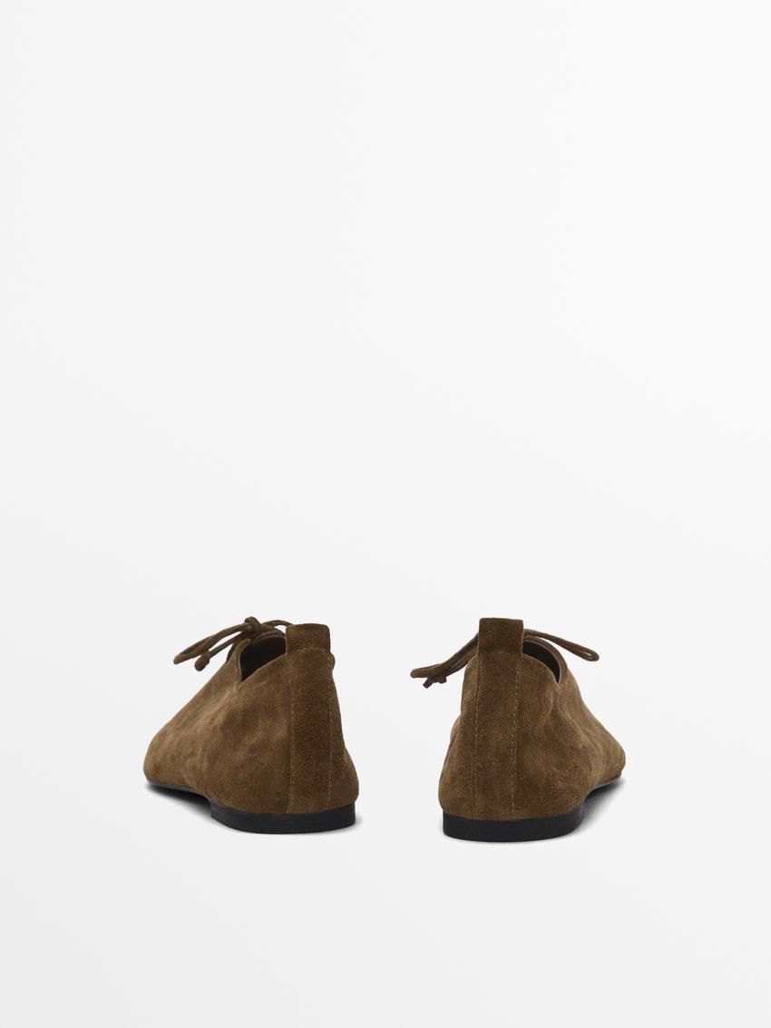 Massimo Dutti Flat Women Lace Up Boots Brown | US-XC8159274