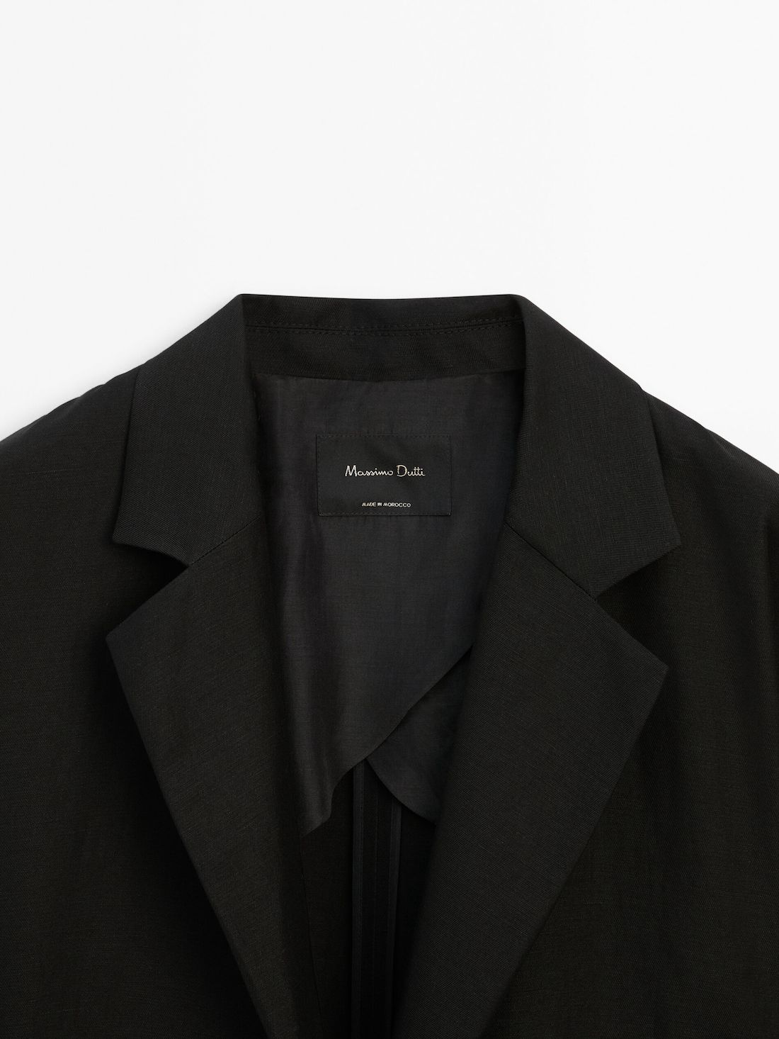 Massimo Dutti Flowing Black Women Trench Coat Black | US-DJ9028654