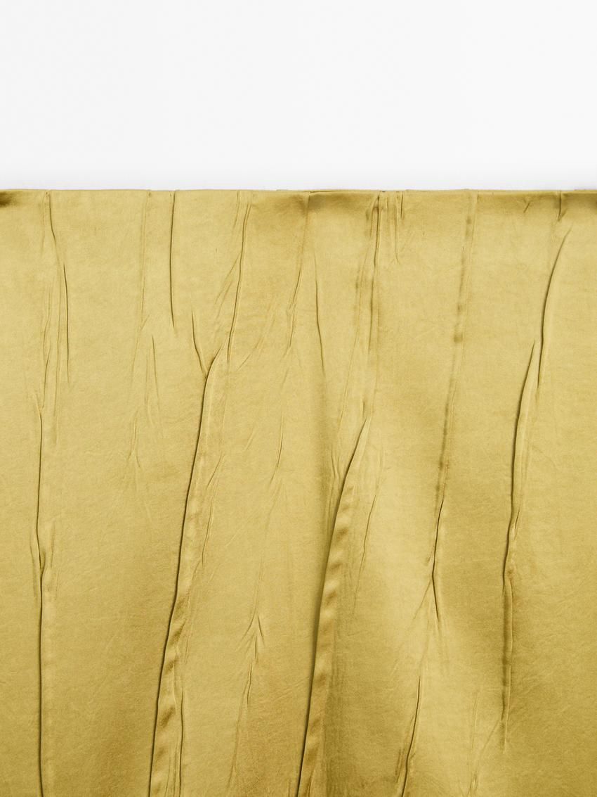 Massimo Dutti Flowing Midi Women Skirts Yellow | US-AN2905637