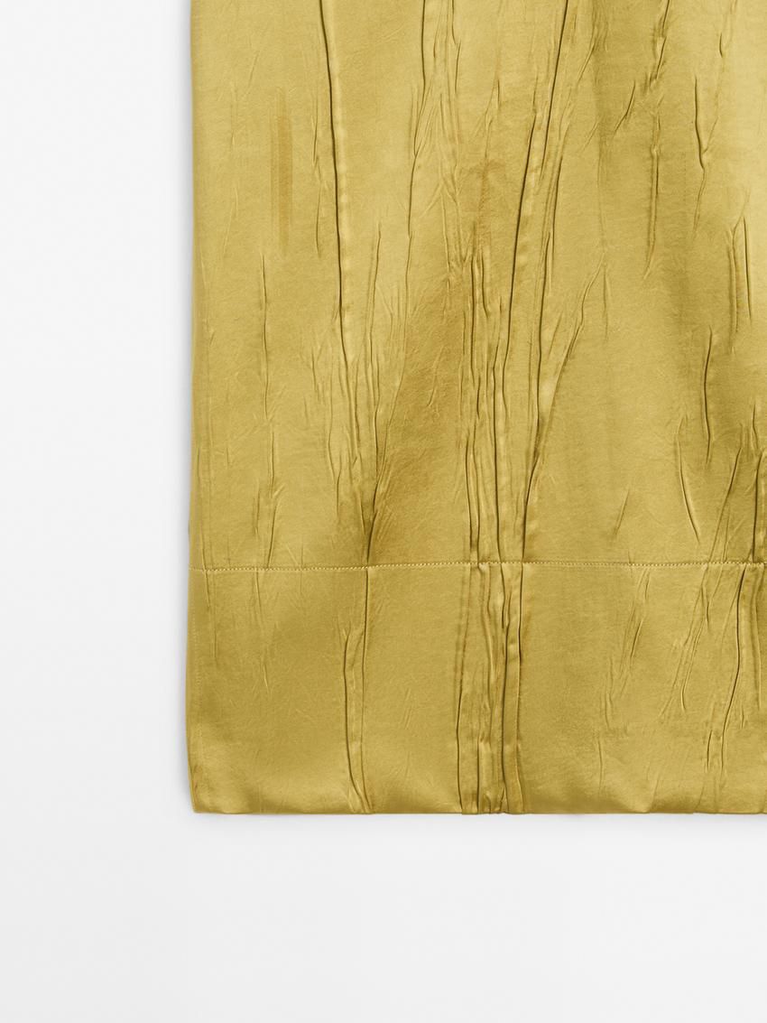 Massimo Dutti Flowing Midi Women Skirts Yellow | US-AN2905637