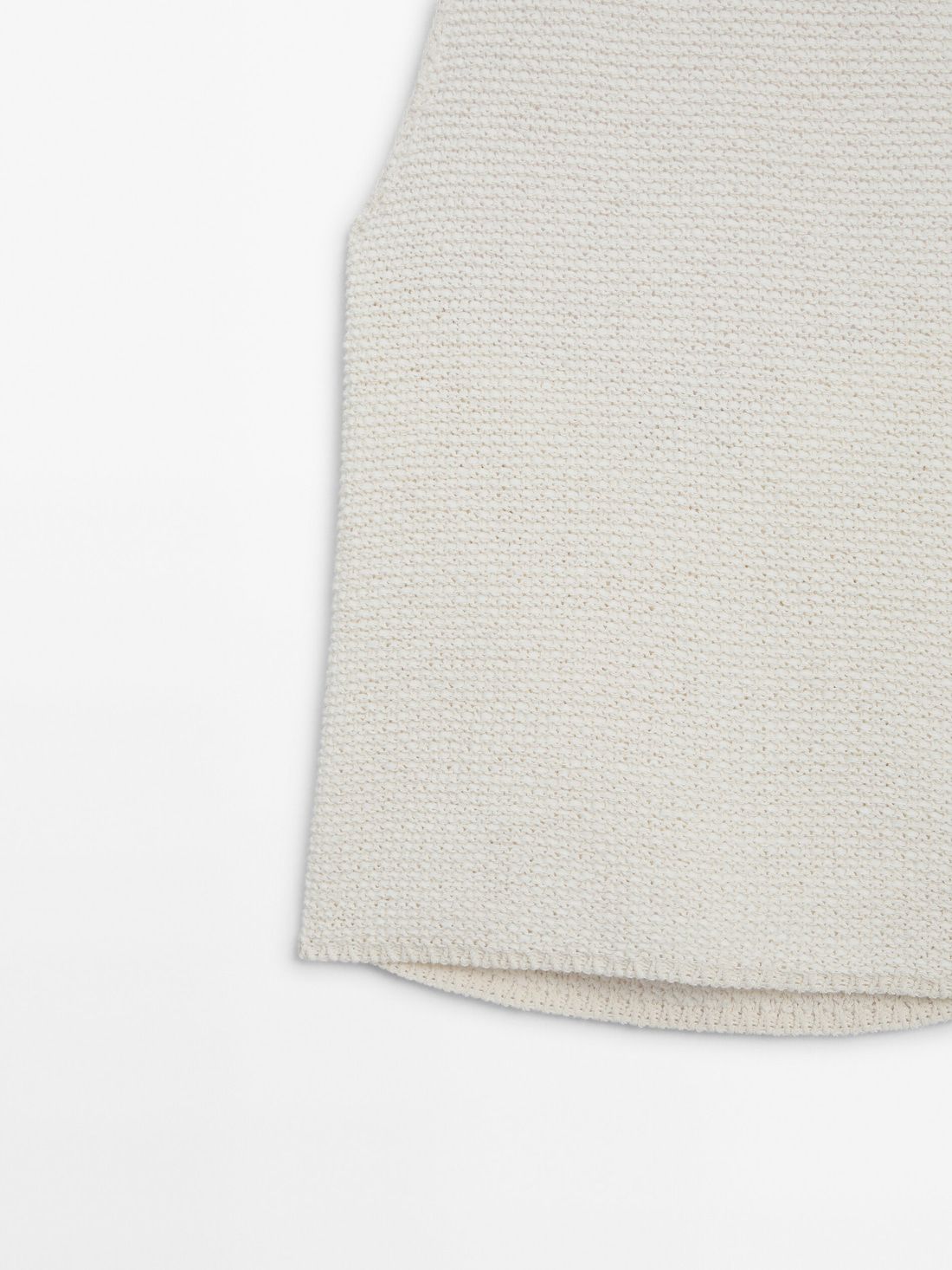 Massimo Dutti Halterneck With Low-cut Back Women Top Cream | US-BQ8107563