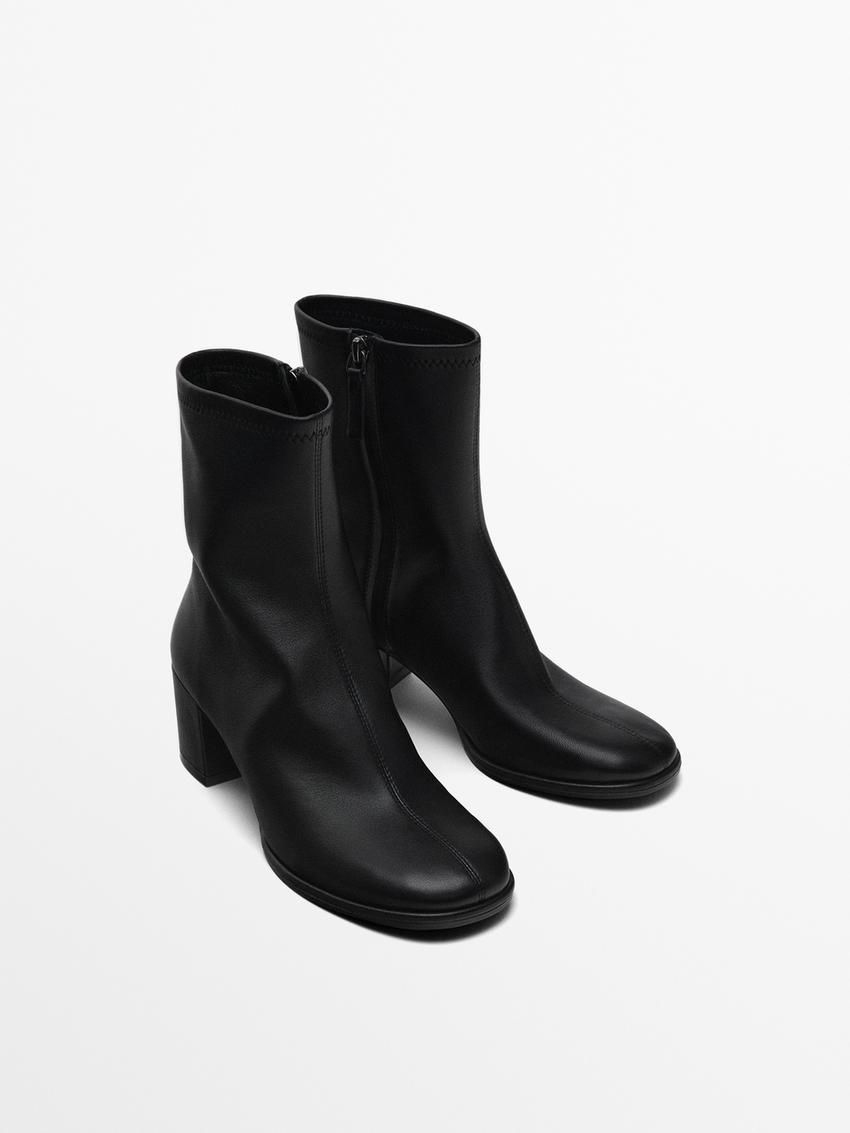 Massimo Dutti High-heel Women Ankle Boots Black | US-KQ1572034
