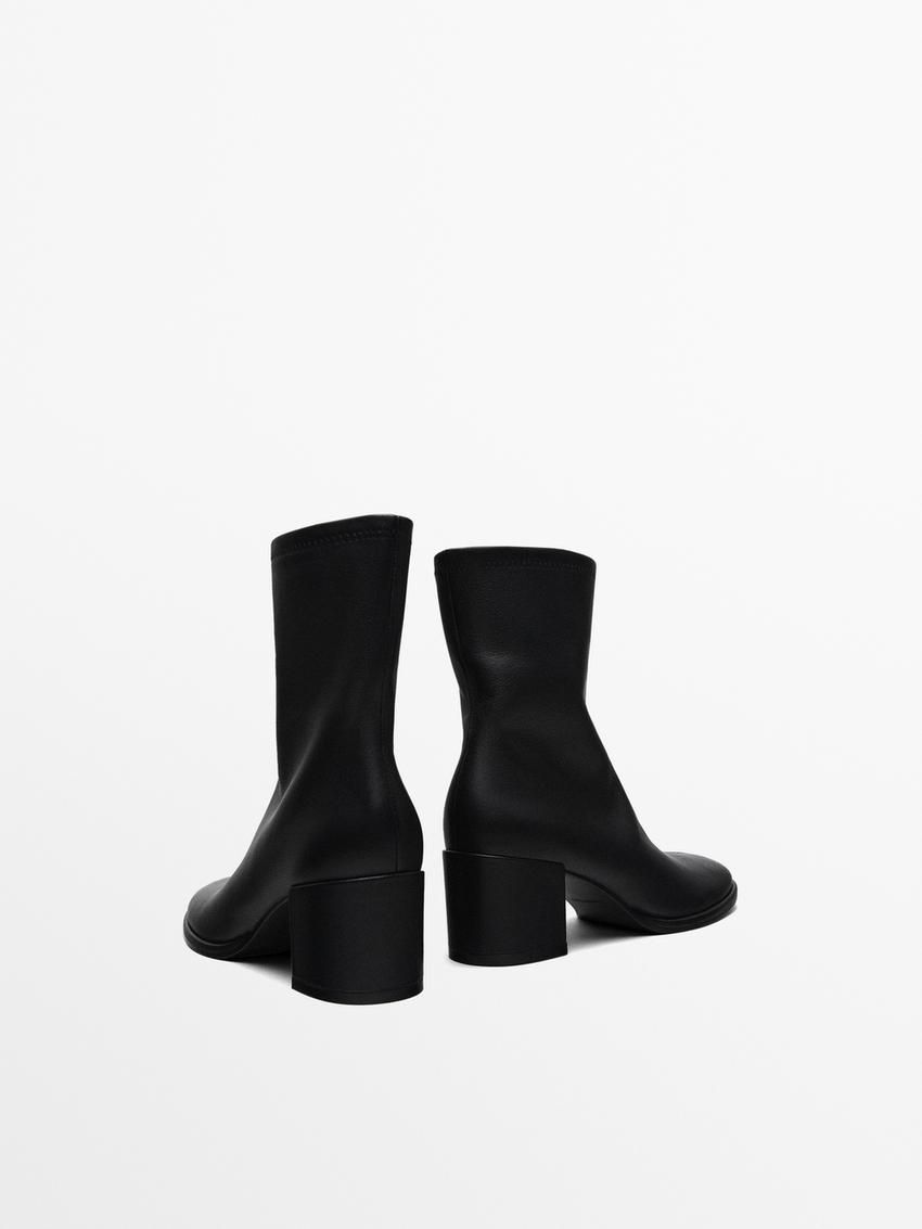 Massimo Dutti High-heel Women Ankle Boots Black | US-KQ1572034