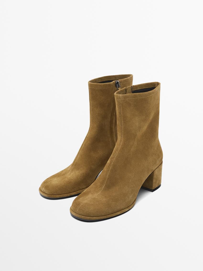 Massimo Dutti High-heel Women Ankle Boots Brown | US-PK1720384