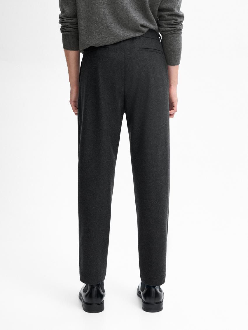 Massimo Dutti Jogger Fit Co-ord Men Trousers Dark Grey | US-OA4526809