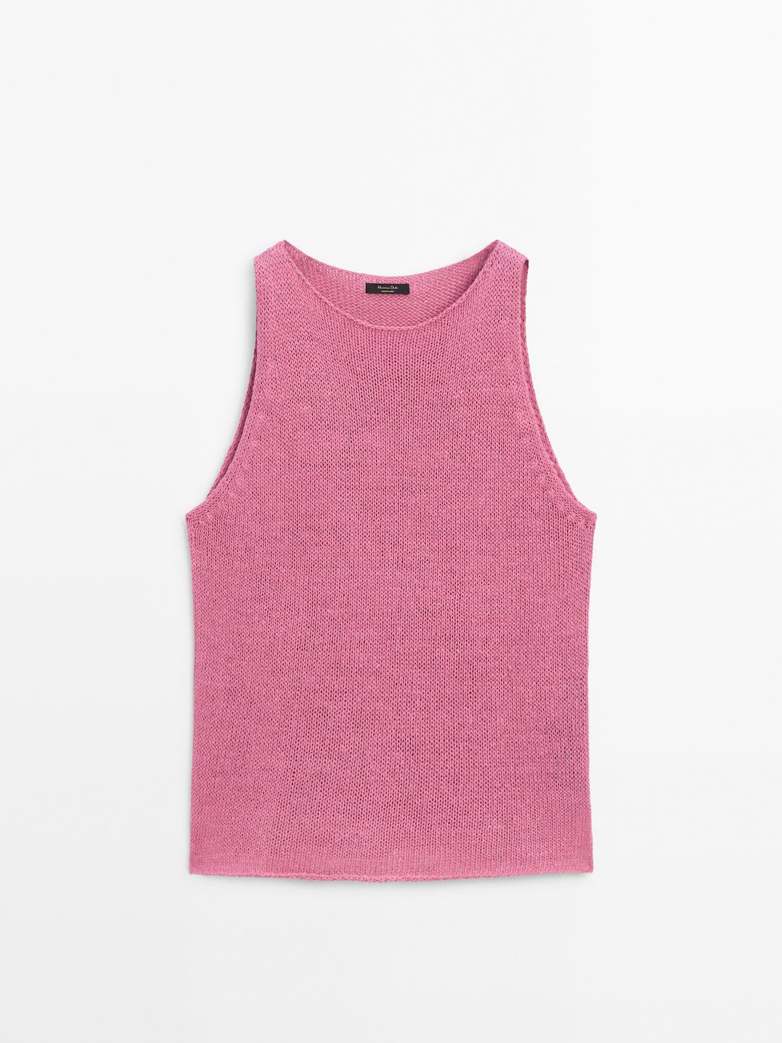 Massimo Dutti Knit With Crew Neck Women Top Pink | US-HP2640851