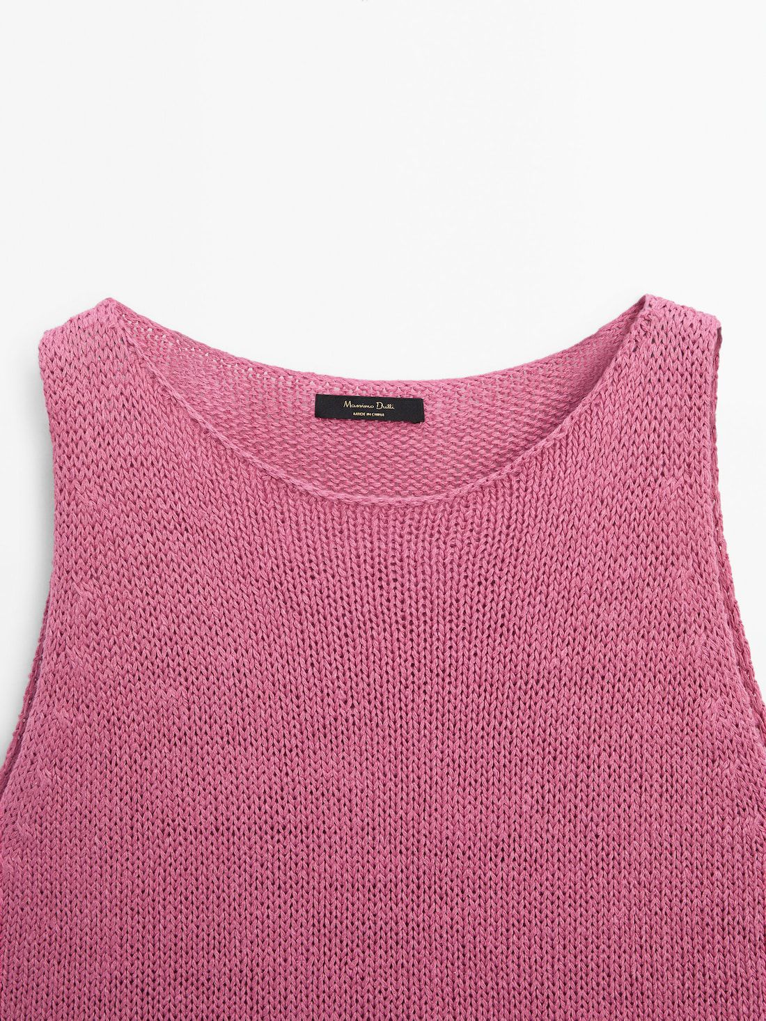 Massimo Dutti Knit With Crew Neck Women Top Pink | US-HP2640851