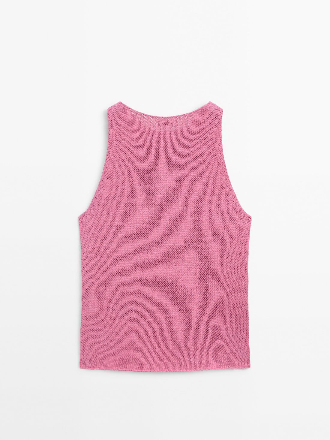 Massimo Dutti Knit With Crew Neck Women Top Pink | US-HP2640851