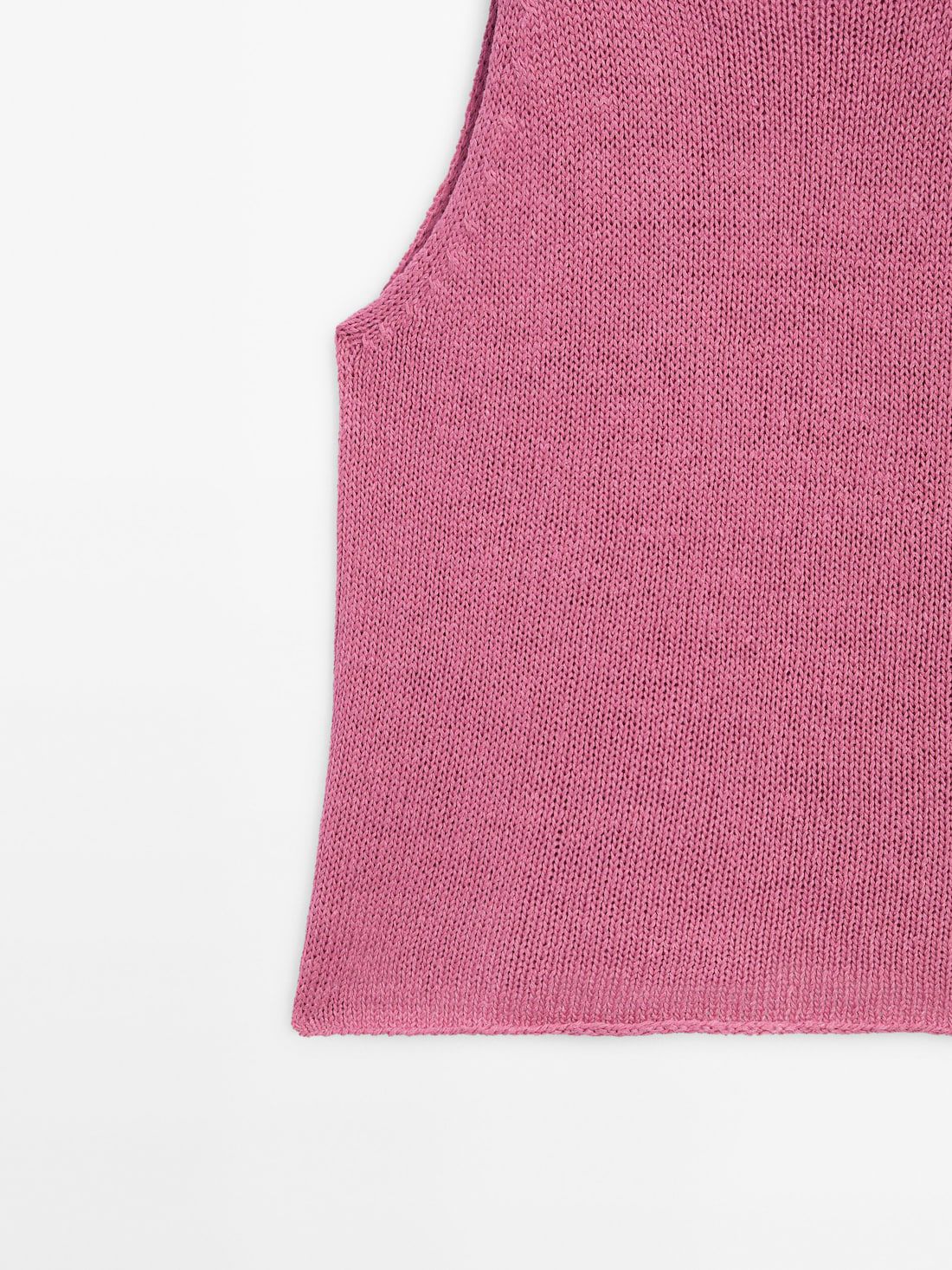 Massimo Dutti Knit With Crew Neck Women Top Pink | US-HP2640851
