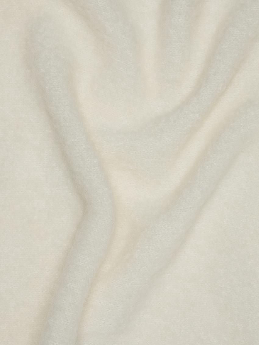 Massimo Dutti Knitted Woollen Women Scarf Cream | US-RZ6201573