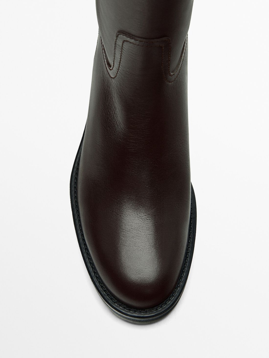 Massimo Dutti Leather Lining Women Riding Boots Dark Brown | US-GT5391672