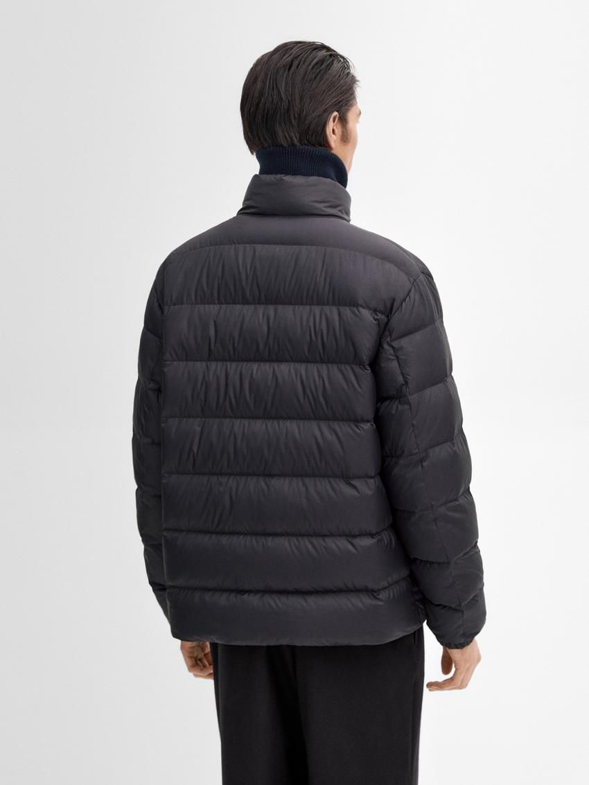 Massimo Dutti Lightweight Down Men Puffer Jacket Navy | US-YV8256917