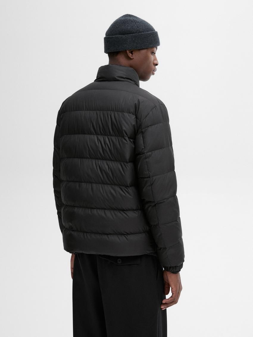 Massimo Dutti Lightweight Down Men Puffer Jacket Black | US-KV3549087