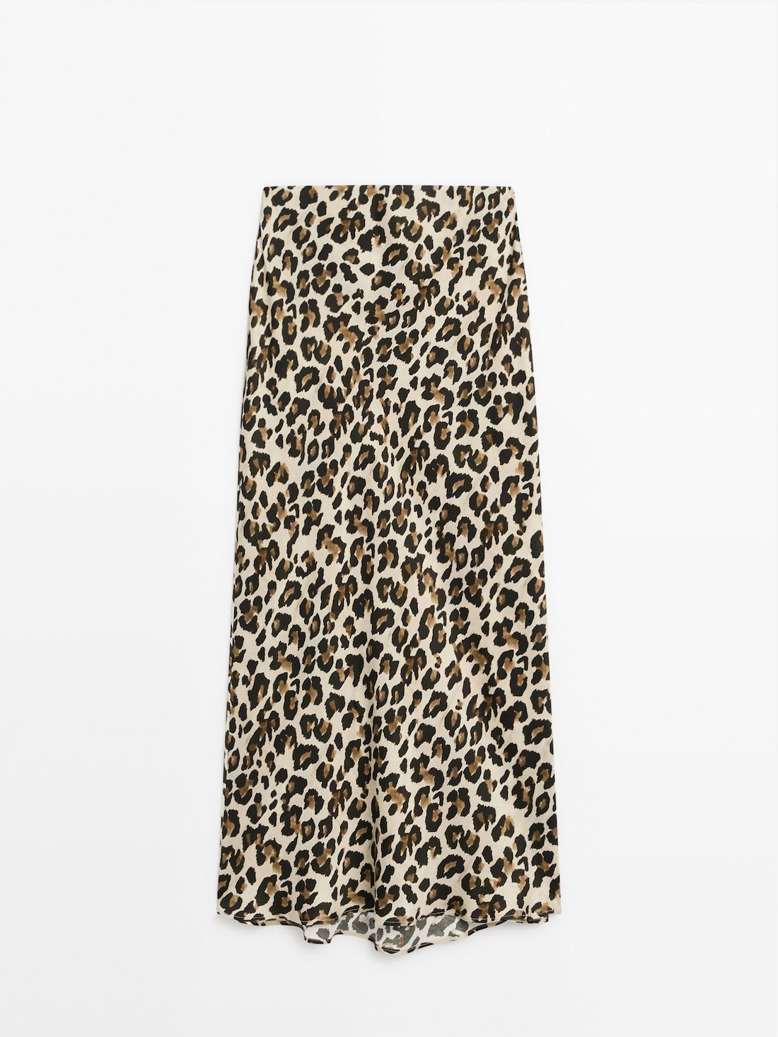 Massimo Dutti Long Animal Print Women Skirts Leopard | US-LD9514703