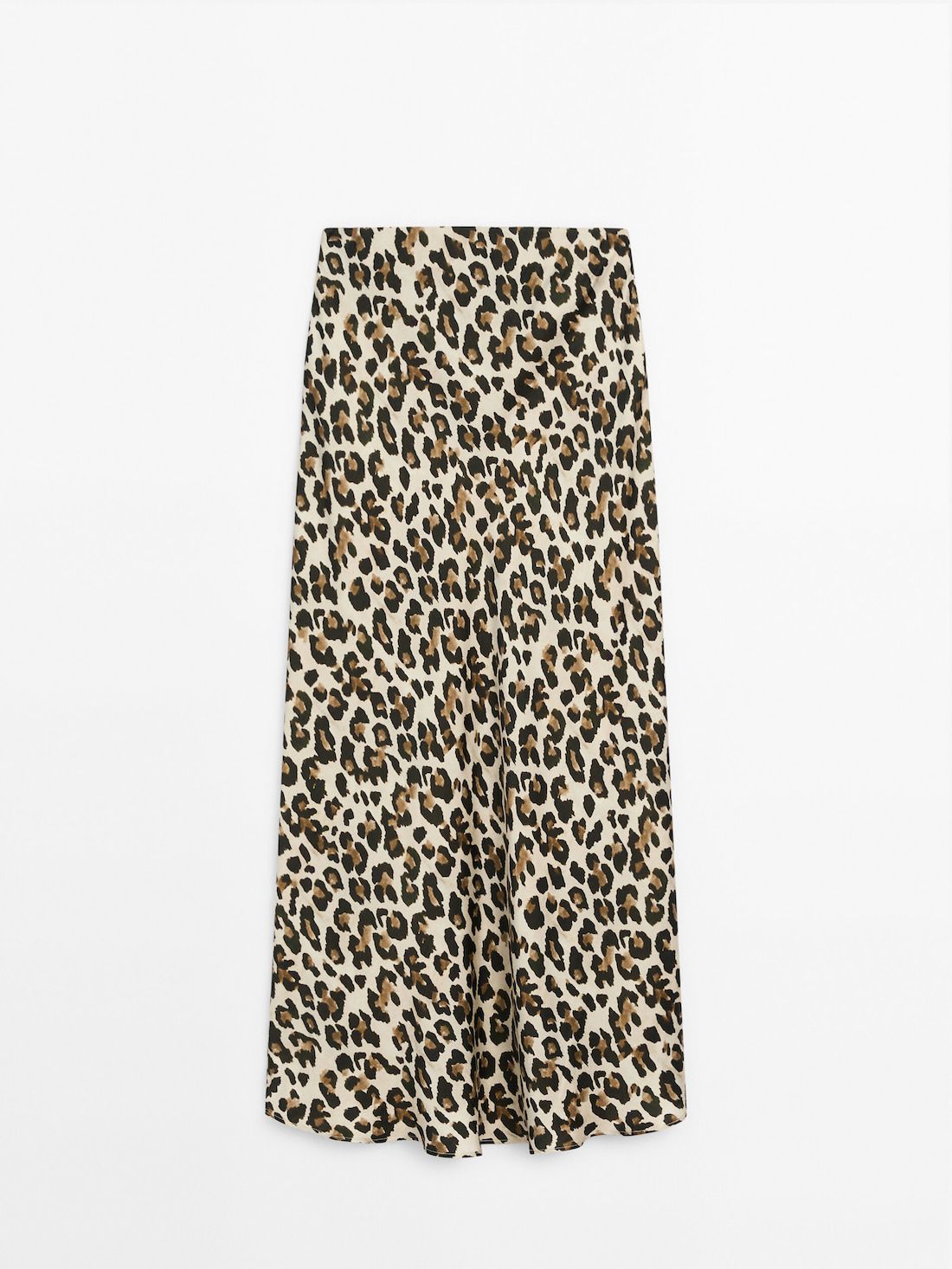 Massimo Dutti Long Animal Print Women Skirts Leopard | US-LD9514703