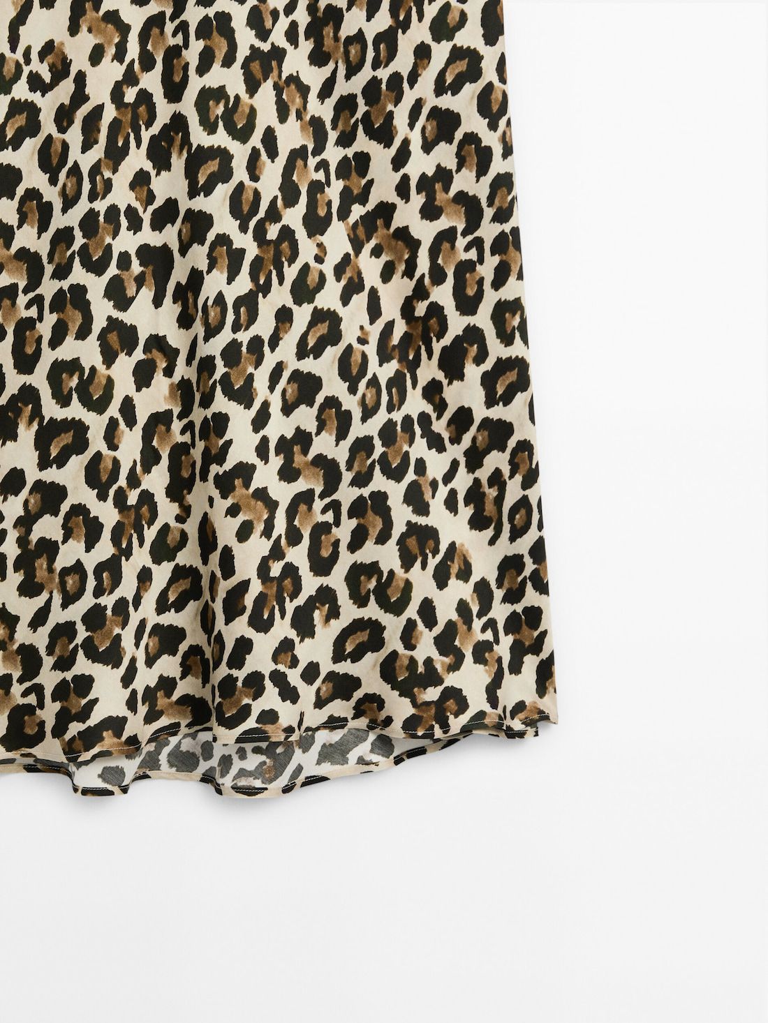 Massimo Dutti Long Animal Print Women Skirts Leopard | US-LD9514703
